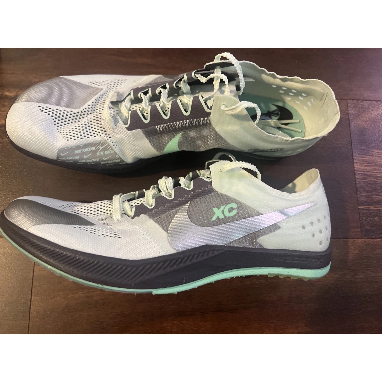 New Nike Zoomx Dragonfly Xc Distance Track Spike Mens Size 8.5 Light Teal